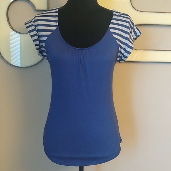 Willi Smith Striped Top - Picture 1 of 5